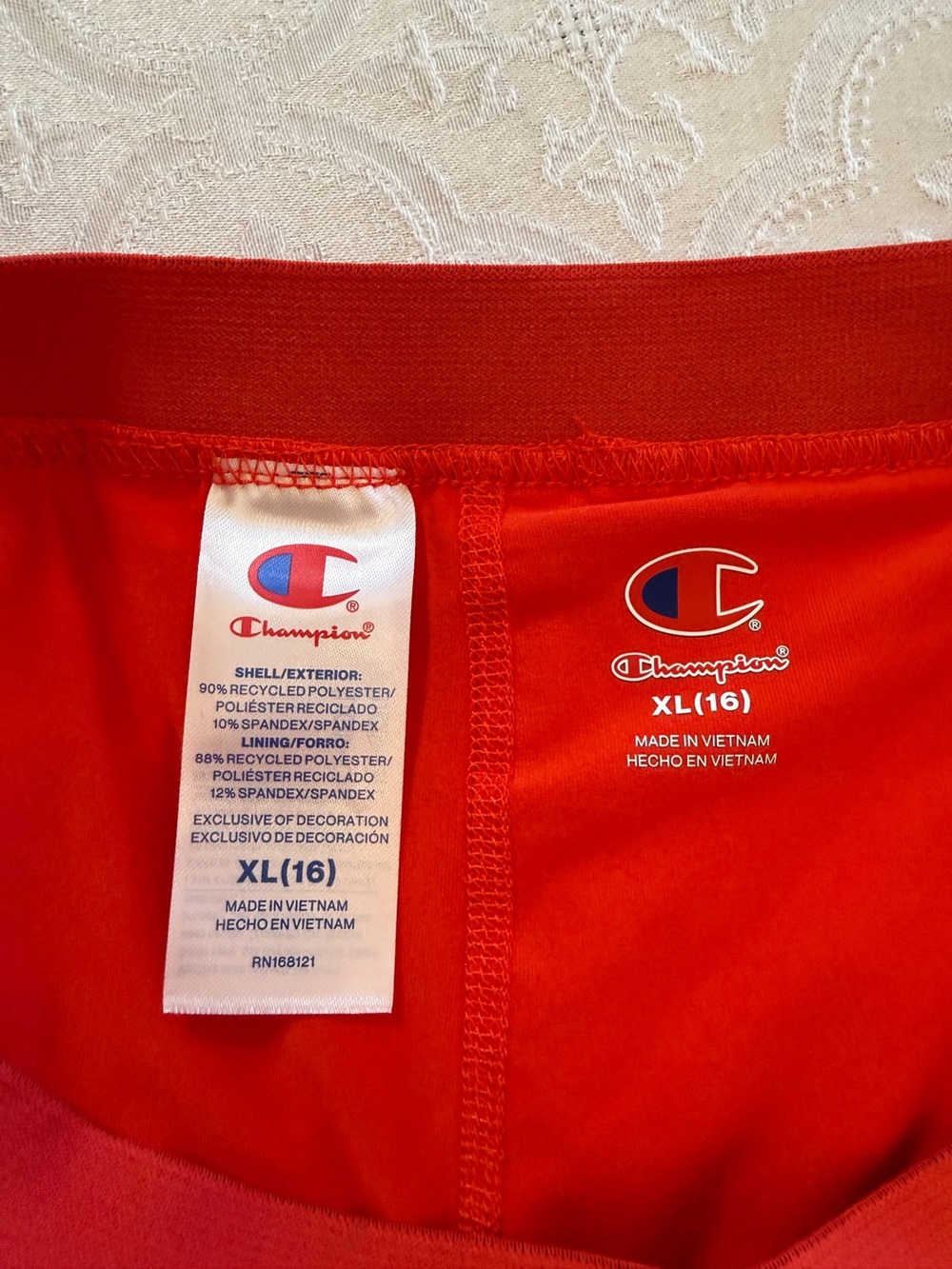 Champion Girls XL 16 Red Pleated Tennis Skort Built In Shorts NWT Athletic - Picture 2 of 11